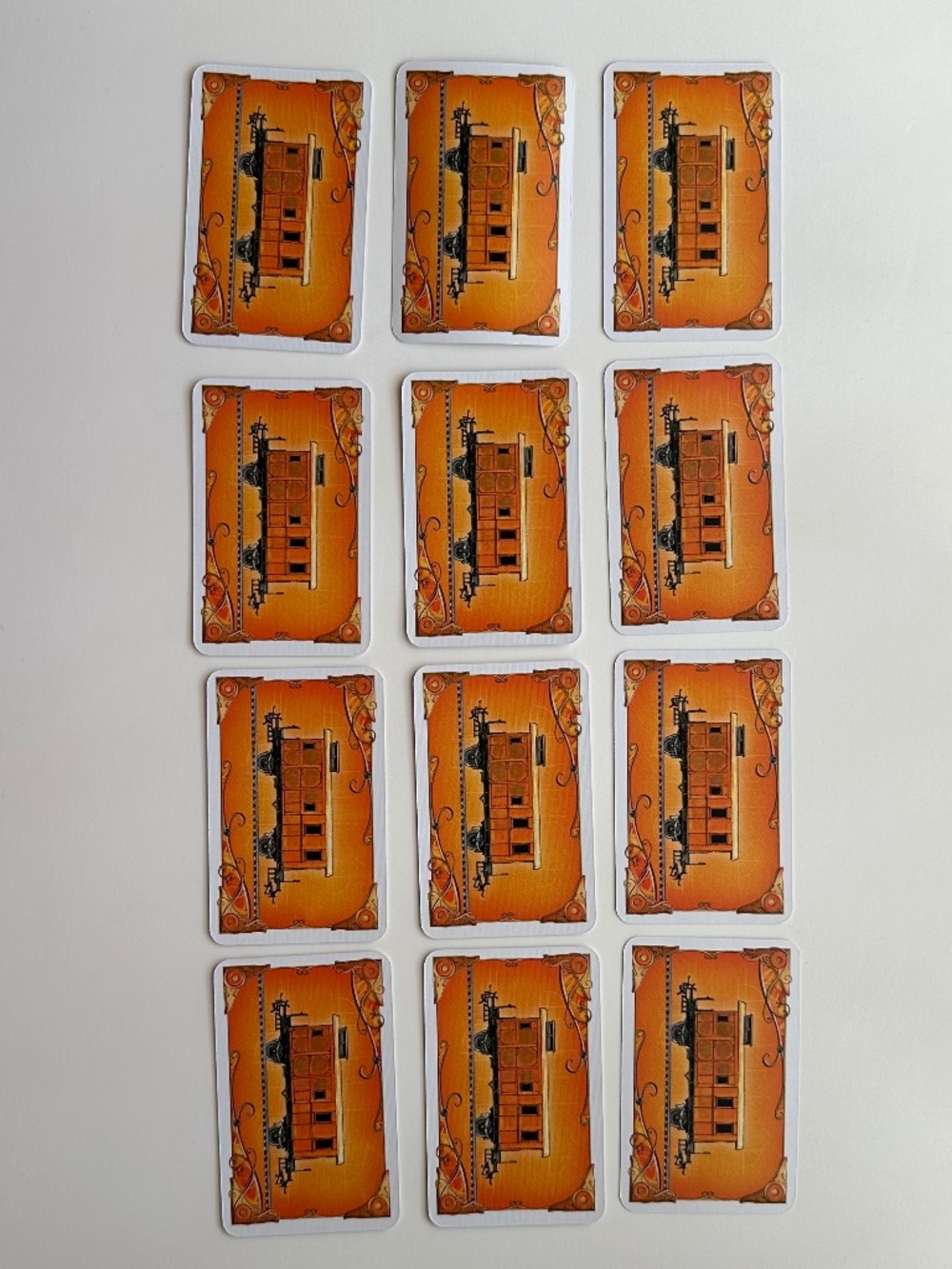Ticket to Ride Europe Replacement Train Car Cards - Orange